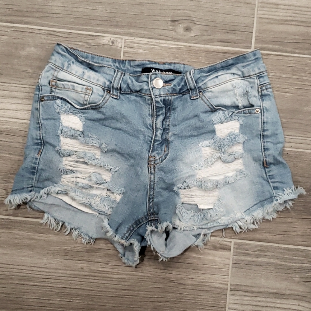 Wax jean - distressed Jean shorts